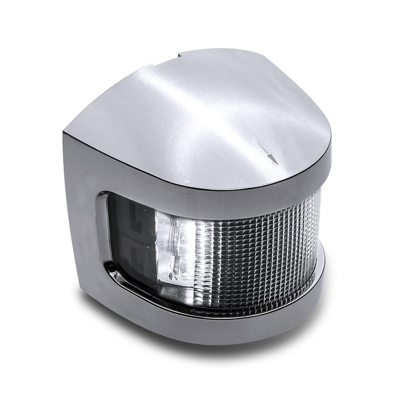 TRUE MODS White Masthead LED Marine Navigation Light [IP67 Waterproof] [USCG Approved] [Corrosion Resistant Chrome and ABS] 2 Nautical Mile Visibility for Fishing Boat Yacht Pontoon up to 39.4' (12m) Masthead Light