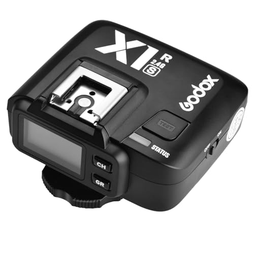 Godox X1R-S TTL 2.4G High Speed Sync Wireless Remote Flash Trigger Receiver Compatible for Sony Camera, 1/8000s, 5 Groups and 32 Channels,2.4G Wireless X System
