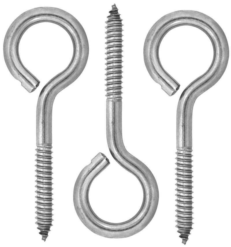 [Australia - AusPower] - Harrier Stainless Steel Screw Eyes, 3/8 x 4-7/8 inch, 3-Pack 