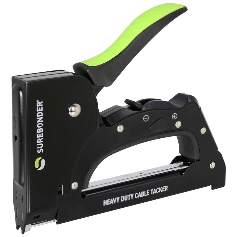[Australia - AusPower] - Surebonder 5725 Heavy Duty Cable Tacker Staple Gun for Low Voltage Cable and Wire - CAT5, CAT6, Christmas Lights, Doorbell Wire, TV Wire, Computer Cable, COAX 