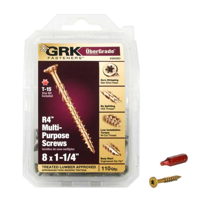 [Australia - AusPower] - GRK FASTENERS 96080 R4#8 x 1-1/4" SCREWS 110CT 
