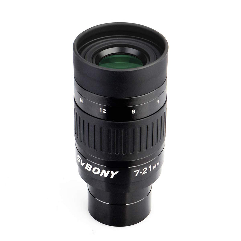 [Australia - AusPower] - SVBONY SV135 Zoom Eyepiece, Zoom 7 to 21mm 1.25 Inch Telescope Eyepiece, 6 Element 4 Group Telescope Accessories for Astronomic Telescopes Visual 7-21mm 