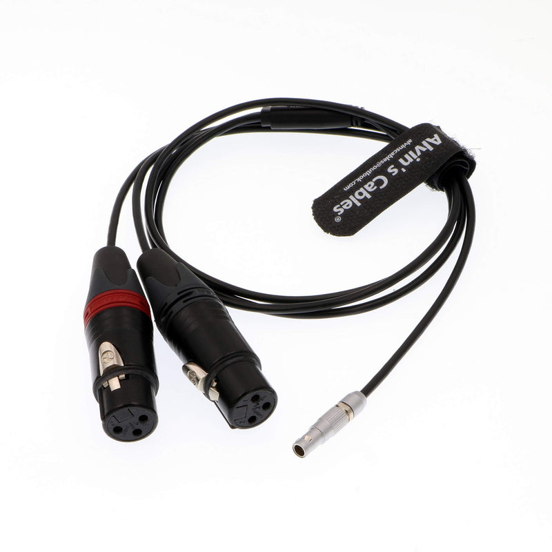 [Australia - AusPower] - Alvin's Cables Dual XLR 3 Pin Female to 5 Pin Male Audio Input Cable for Arri Alexa Mini Straight 5pin 