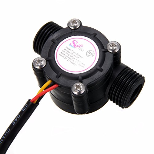 Hailege Water Flow Sensor G1/2 Inch Water Flow Hall Sensor Switch 1-30L/min 1.75MPa Flow Meter Flowmeter Counter Water Flow Sensor