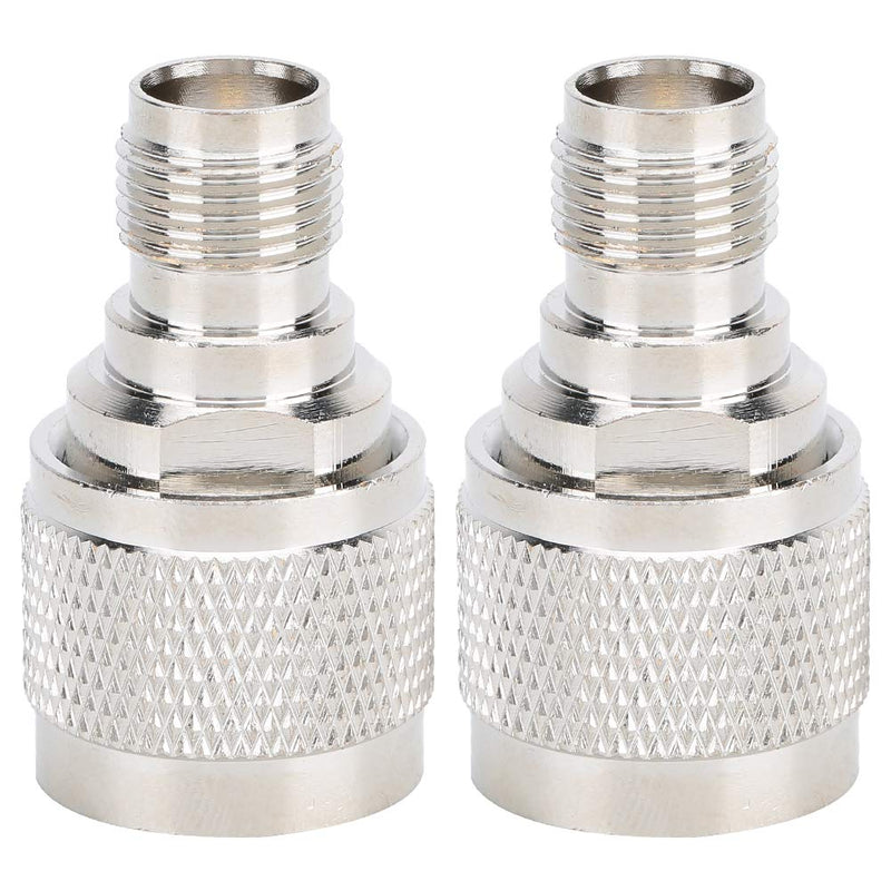 [Australia - AusPower] - ASHATA Straight Adapter Connector,2PCS N Male to TNC Female Adapter,High Performance Portable Gold-Plated Connector,Convenient and Easy to Use 