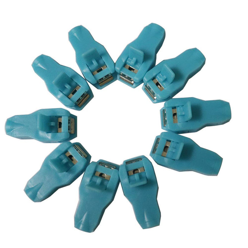 [Australia - AusPower] - Multi-use Electrode Clip,Red,for 3.0/4.0/snap/Grabber/tab. 10 Piece/Bag. (Blue) Blue 