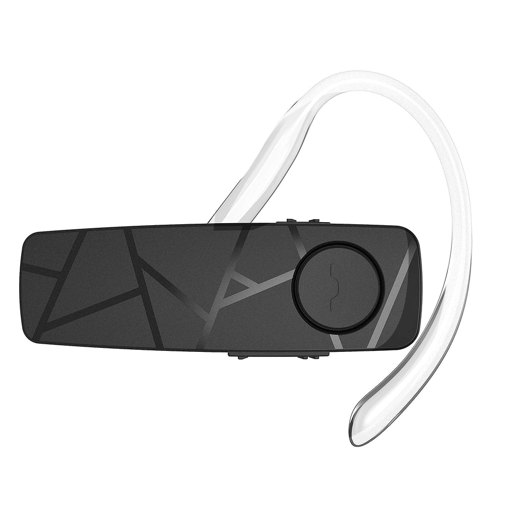 TELLUR VOX 55 Bluetooth Headset, Handsfree Earpiece, BT v5.2, Multipoint Two Simultaneous Connected Devices, 360° Hook for Right or Left Ear, iPhone and Android