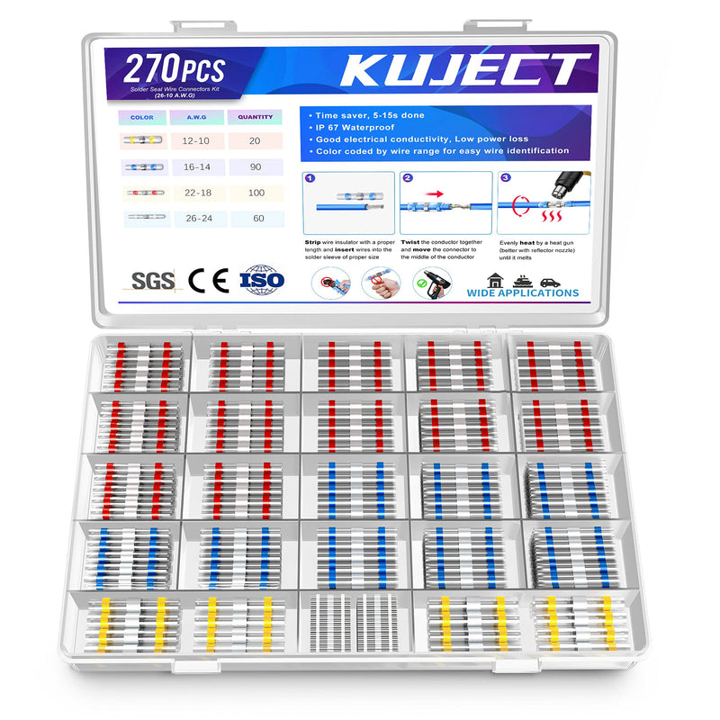 Kuject Set of Waterproof Solder Connectors