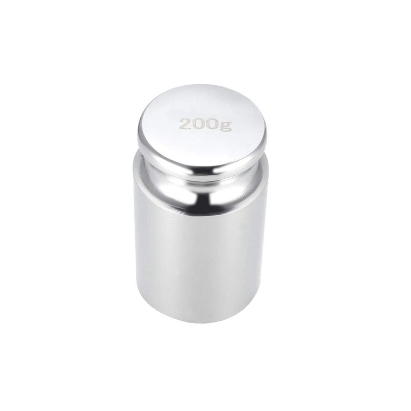 sourcing map Gram Calibration Weight M1 Precision Steel Chrome-Plated 200 g | For digital scales