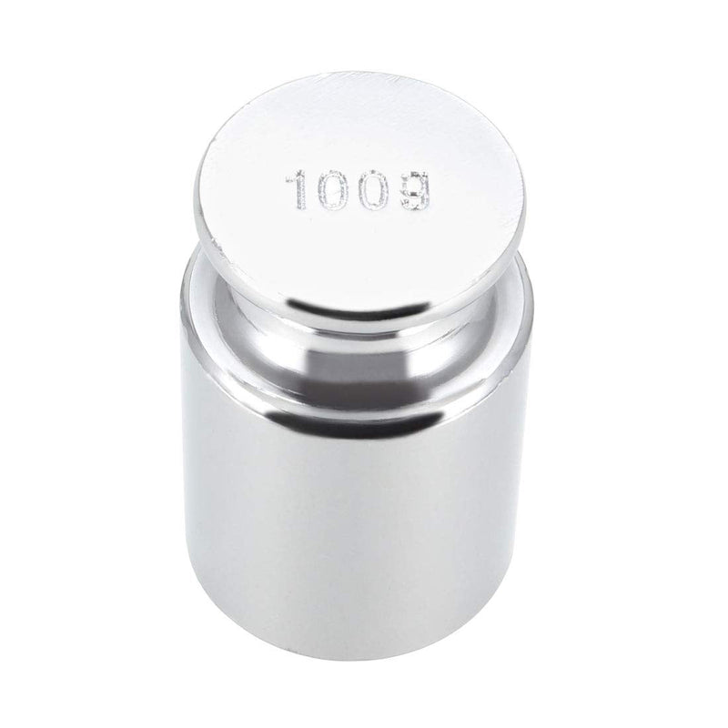 sourcing map Gram Calibration Weight M1 Precision Steel Chrome-Plated for Digital Scales 100 g
