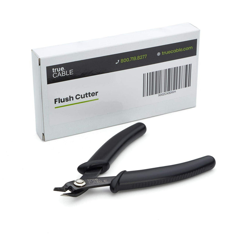 [Australia - AusPower] - trueCABLE Precision Sharp Flush Cutter, 5” Side Cutting Pliers, Hardened Carbon Steel Tool, Durable Construction, Cut Wire Up To 16 AWG 1 Pack 