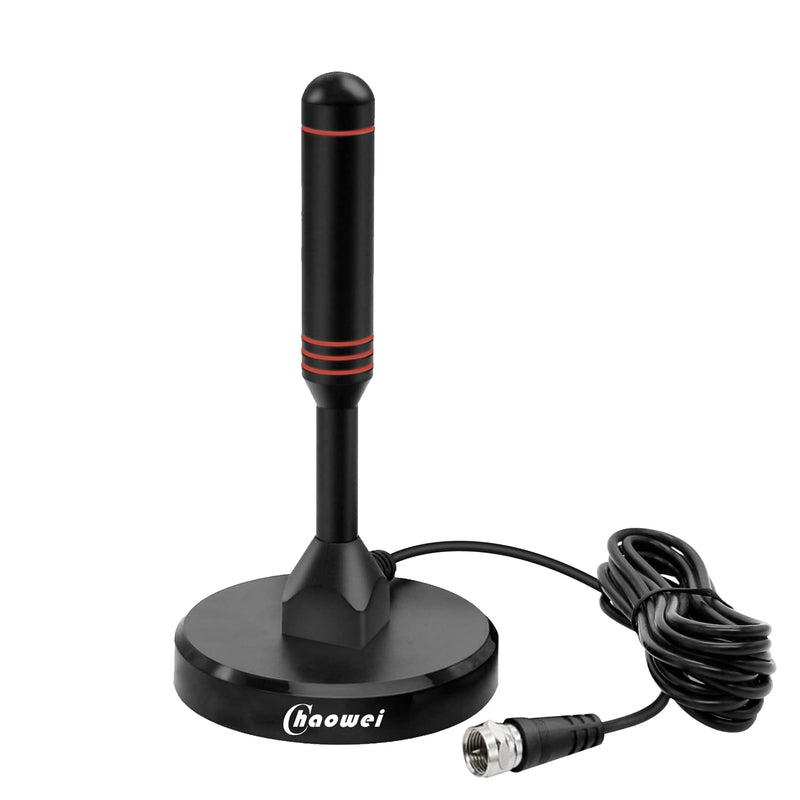 [Australia - AusPower] - Chaowei Digital HDTV Antenna with Magnetic Base,16.5feet Coaxial HDTV Cable-Portable Outdoor Indoor TV Antenna for 4K 1080p Roku TV and Fire TV Stick 2.7inch Magnetic Base 