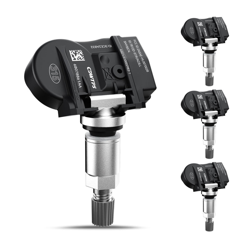 CDWTPS TPMS Sensor for 2006-2010 Chrysler| Dodge| Jeep,315MHZ Tire Pressure Monitor System Replaces# 56053030AC 56029481AB 56029359AB 4-Pack