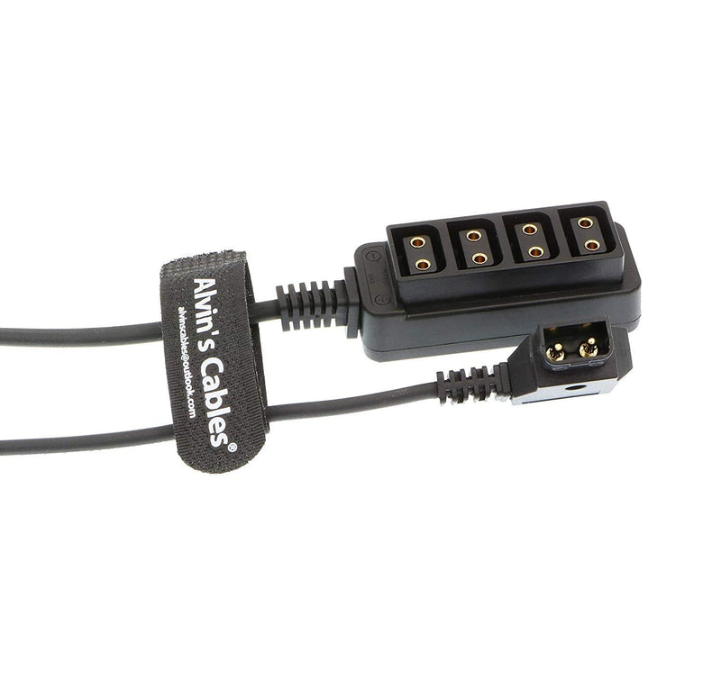 [Australia - AusPower] - Alvin's Cables D-tap Splitter Cable D-tap Male to 4 Port Dtap Female Power Adapter for V-Mount Camera Battery P-tap Power Hub 70cm| 27.6inches 70cm/27.6in 1 to 4 