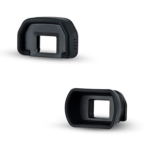 JJC Silicone EB Eyecup Viewfinder for Canon 5D Mark II 90D 70D 6D, 2-Type Original+Extended