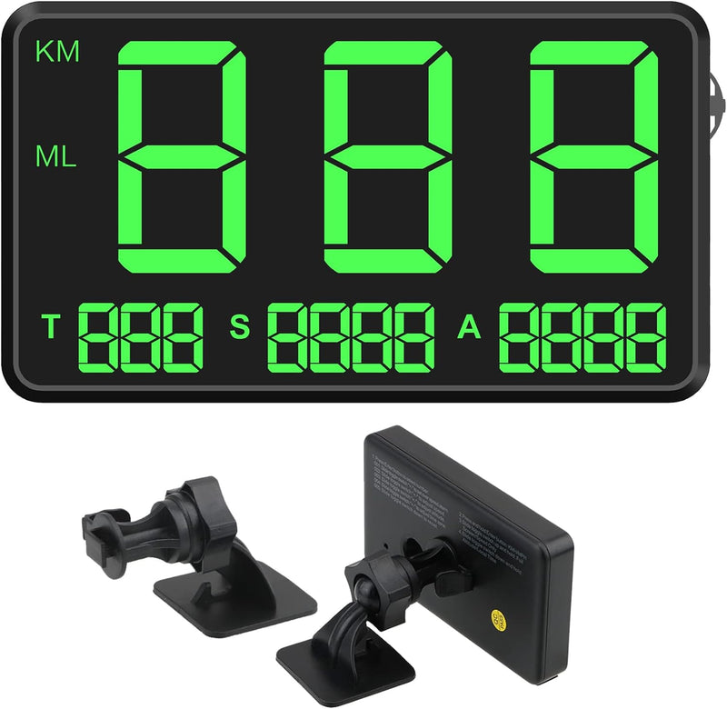 [Australia - AusPower] - Maizad C90 5.5'' GPS Speedometer Odometer HUD Digital Display MPH/KMH with Over Speeding Alarm for All Vehicle Auto Truck Bicycle Motorcycle, Speed, Driving Mileage, Time Calculation 