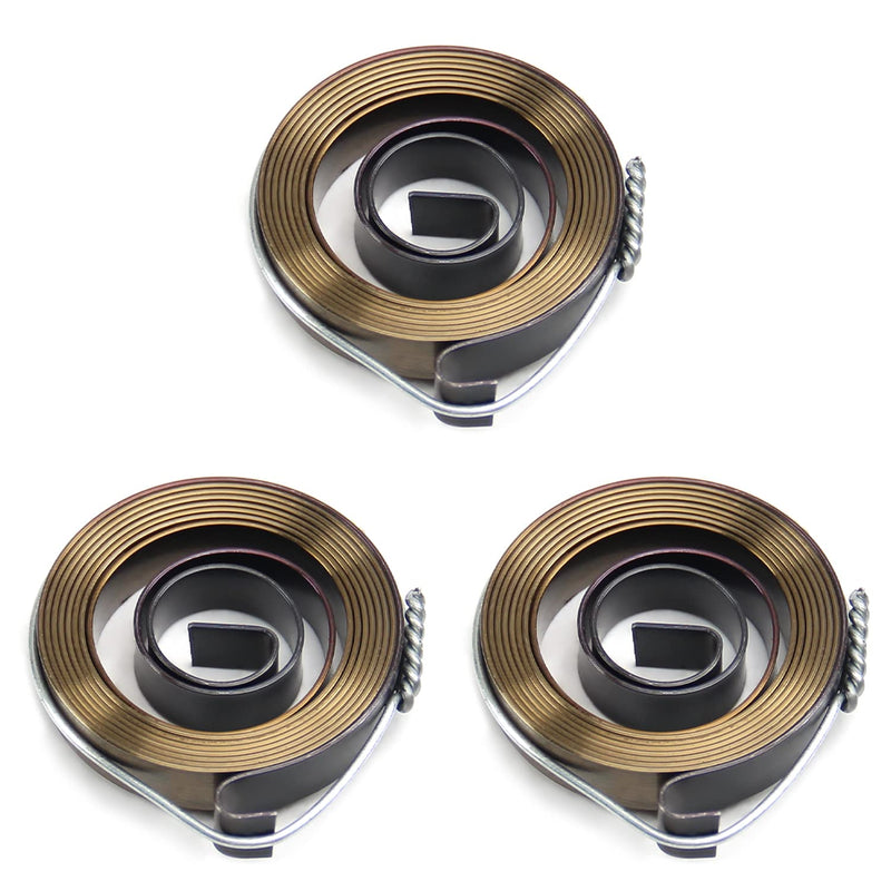 [Australia - AusPower] - MroMax 3Pcs Drill Press Spring, 1.65" Outer Diameter, 0.31" Width, 0.03" Thickness, 39.37"Expand Length, 42 x 8 x 0.8mm Drill Press Spring, Spring Steel Chemical Blackening Finish 3pieces 