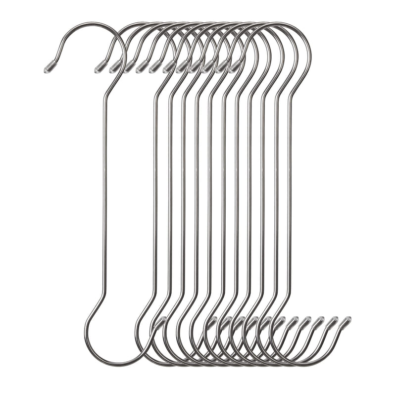 [Australia - AusPower] - 12 Pack Stainless Steel Large Size Hooks, S Shape Long Hooks, Metal Heavy-Duty S Hooks 12 inch 