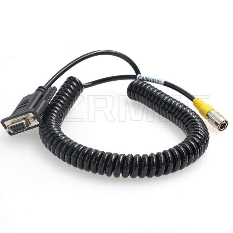 [Australia - AusPower] - SZRMCC Total Station Data Collector Coiled Cable 6 pin Hirose Male to DB9 RS232 for Top-con Sokkia South Total Station (Coiled Cable) 