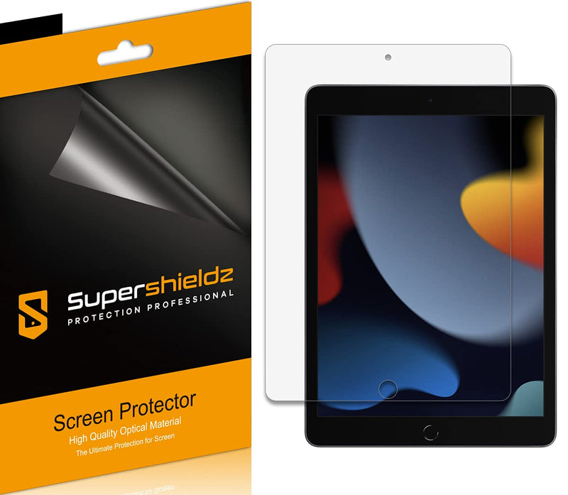 [Australia - AusPower] - Supershieldz (3 Pack) Designed for iPad 10.2 inch (9th/8th/7th Generation, 2021/2020/2019) Screen Protector, High Definition Clear Shield (PET) 