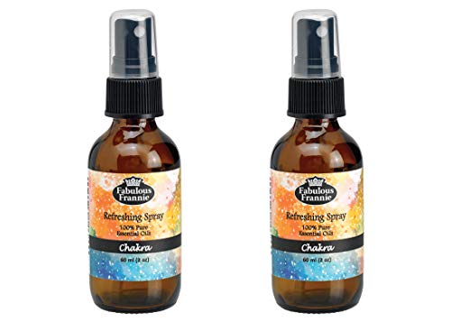 Fabulous Frannie Chakra Refreshing Mist made with Pure Essential Oils A perfect blend of Lavender, Frankincense, Grapefruit, Cassia, Ylang Ylang and Sweet Orange Pure Essential Oils 2oz each 2pk 2oz Mist - Set of 2 2 Fl Oz (Pack of 2)