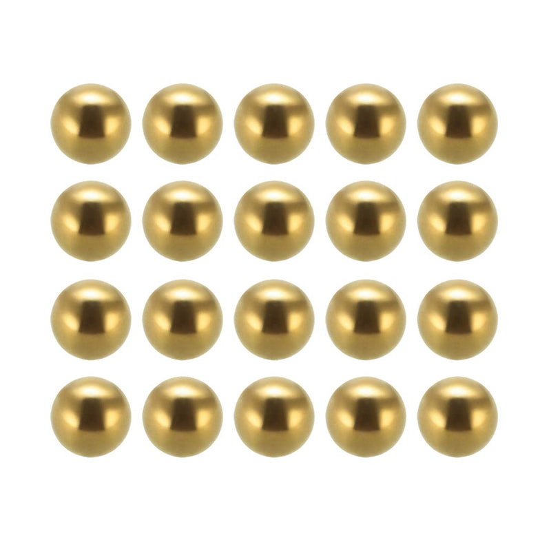 [Australia - AusPower] - uxcell 10mm Precision Solid Brass Bearing Balls 20pcs 20 