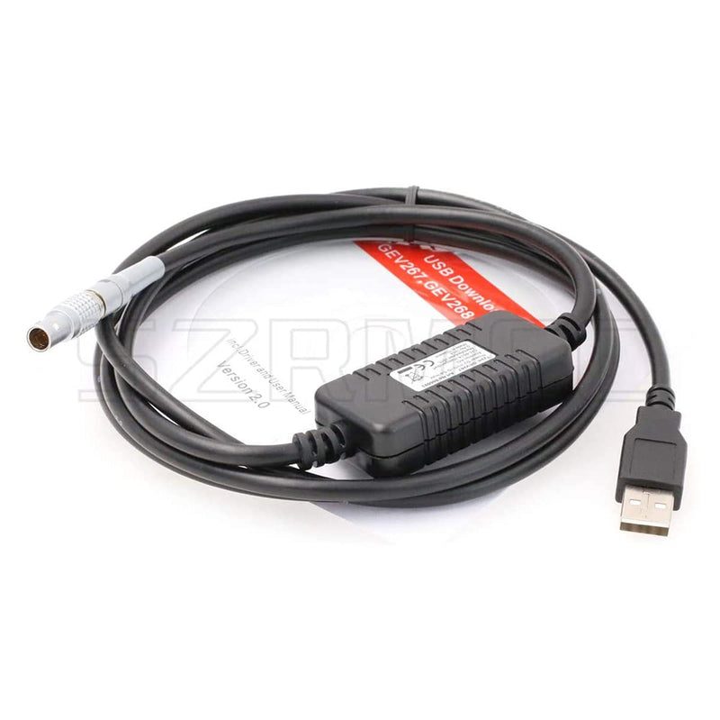 [Australia - AusPower] - SZRMCC GEV267 806093 0B 5 pin Male to USB Data Cable for Lei-ca Viva Total Stations and DNA Series Digital Level Instrument (Original GEV267) Original GEV267 