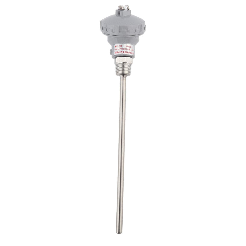 [Australia - AusPower] - Temperature Sensor, Pt100 Temperature Sensor, PT100 Temperature Sensor Probe 1/2" NPT Thread Thermocouple Terminal Head (PT 200mm) 