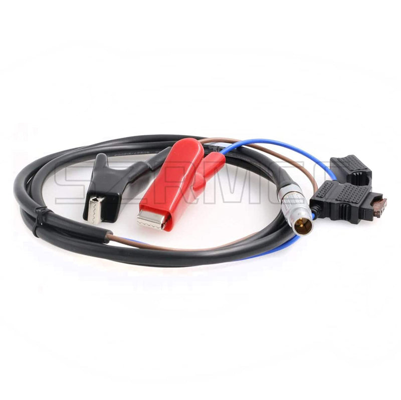 [Australia - AusPower] - SZRMCC Car Battery Alligator Clips to 2B 2 Pin Male Power Cable for Trimble Trimmark3 Radio MK3 