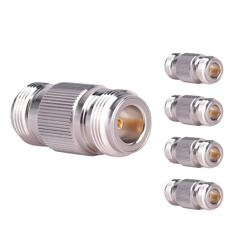 [Australia - AusPower] - XRDS -RF 5PCS N-Female to N-Female Connector RF Coax Cable Adapter Barrel Connectors Double Female Connector Plug (NOT for TV) 