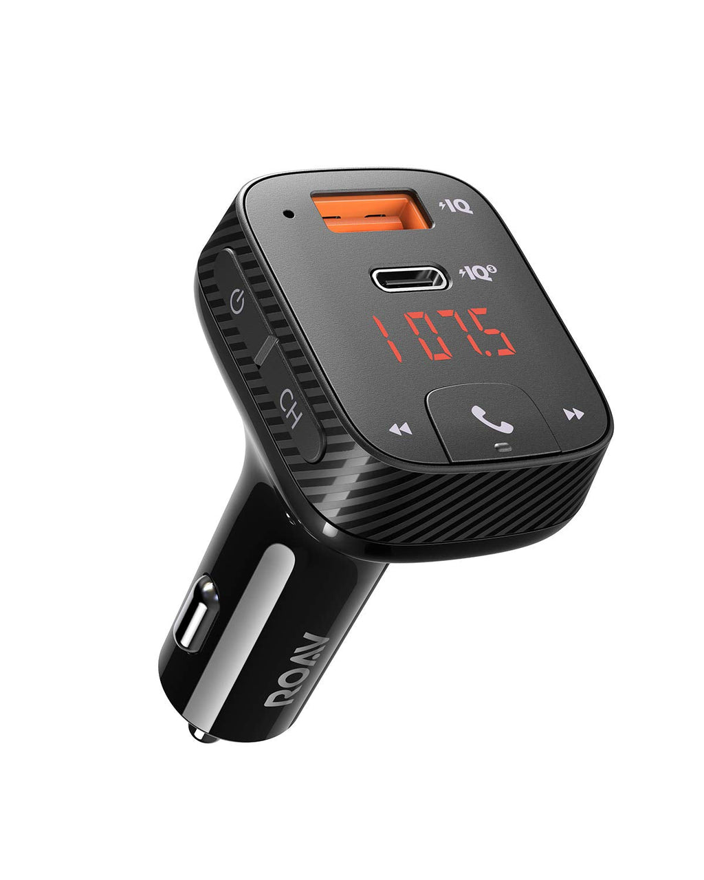 [Australia - AusPower] - Anker Roav Bluetooth Car Adapter and Charger, Power IQ 3.0 Type C PD, FM Transmitter for Car, Wireless Calling with 5.0, Noise Cancellation -T2 