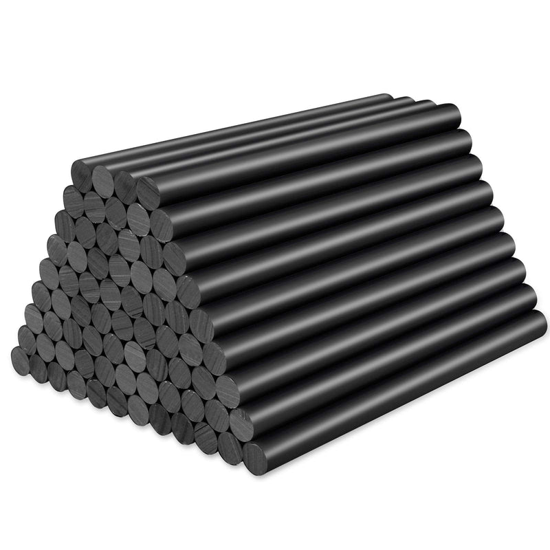 [Australia - AusPower] - Black Hot Glue Sticks, 72 Pack 0.27" x 4" Hot Melt Glue Sticks Strips Melting Adhesive Purpose Glue Sticks Mini Set for Handmade Car DIY Art Craft Home Office Project Craftwork Fix & Repairs Black 