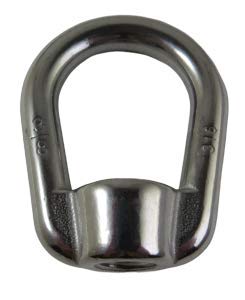 [Australia - AusPower] - US STAINLESS Stainless Steel 316 Type 804 US Shape Lifting Eye Nut 3/8" UNC Pitch of 16 Marine Grade 