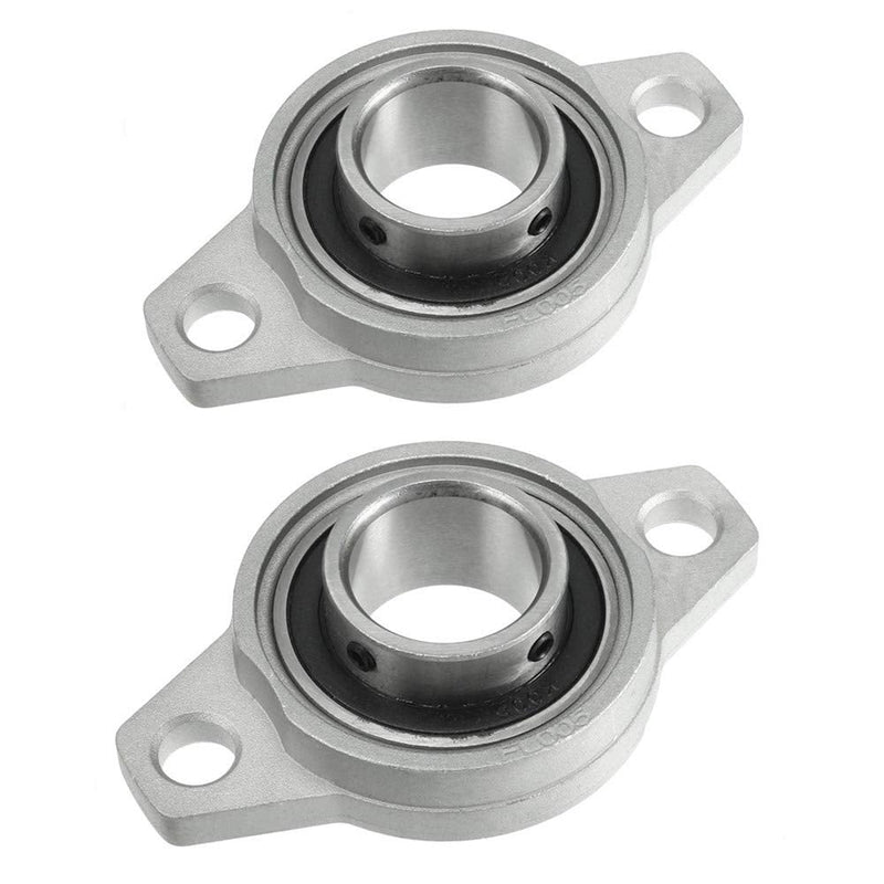[Australia - AusPower] - KFL005 25mm Zinc Alloy Self Aligning Pillow Block Flange Bearing, Zinc Pack of 2 