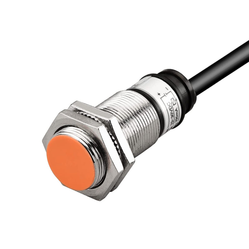 [Australia - AusPower] - Heschen Inductive Proximity Sensor Switch, PR18-5DP2, Cylindrical Type, 5mm Sensing, M18 Round, 12-24VDC 3-Wire, Shielded, PNP, NC(Normally Closed) 