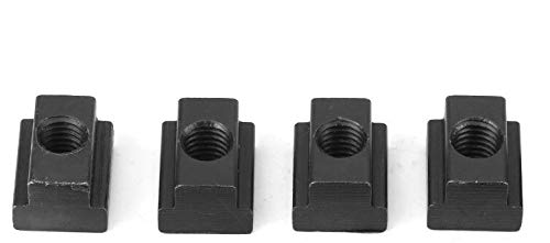 [Australia - AusPower] - 4PC Set T-Slot Nut Black Oxide Finish 3/8-16 Threads Table Slot 7/16 