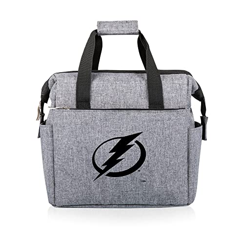 Picnic TIME NHL Unisex-Adult NHL On The Go Lunch Cooler Tampa Bay Lightning One Size Heathered Gray