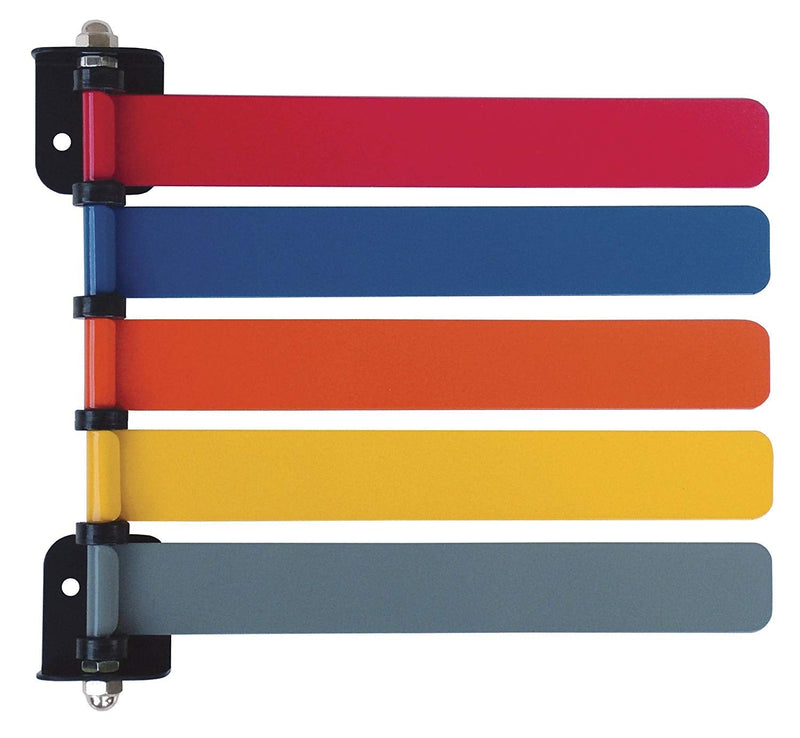 [Australia - AusPower] - American Made Standard Room ID Flag System for Quickly & Clearly Alert Staff to Room Availability, 5 Color Set, 8" Size 