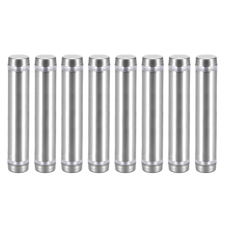 [Australia - AusPower] - uxcell 1/2 Dia x 2-1/2"(12x64mm) Double Head Standoff Screws Acrylic Glass Nails 8pcs 64mm 
