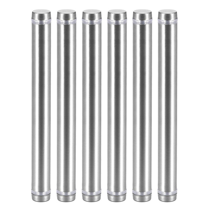 [Australia - AusPower] - uxcell 1/2 Dia x 4-7/8"(12x124mm) Double Head Standoff Screws Acrylic Glass Nails 6pcs 124mm 