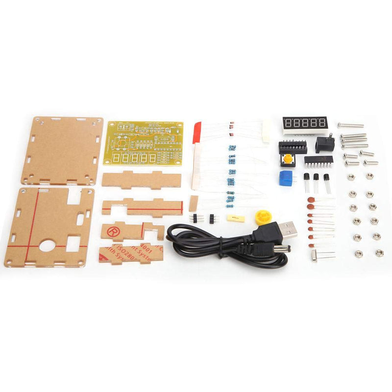 [Australia - AusPower] - DIY Frequency Tester 1Hz-50MHz Frequency Counter Module Crystal Oscillator Tester Module Kit Frequency Indicator with Housing Kit 