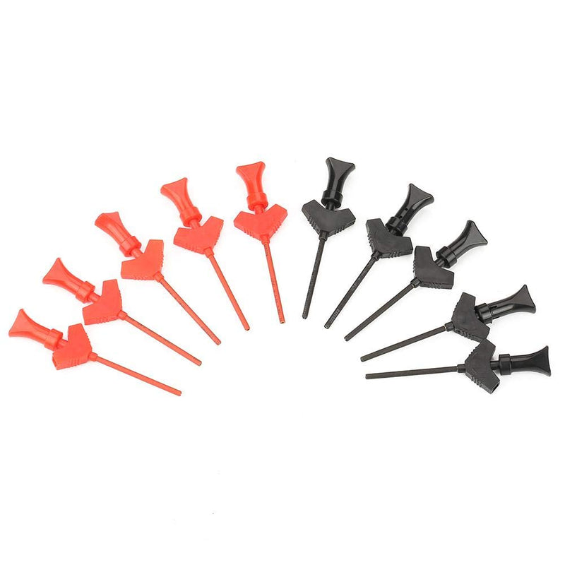 [Australia - AusPower] - SMD IC Hook Probe, P5003 10pcs Mini Grabber Test Probe Hook for SMD IC Test Clips Jumper Logic Analyze Accessories Electric Wire connectors IC Hook Test Clip 