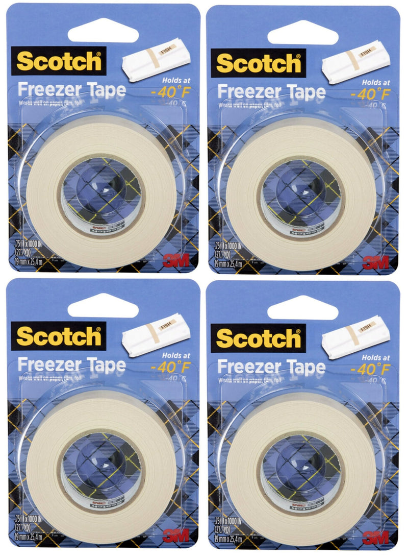 Scotch Freezer Tape, 3/4 x 1000 Inch (178) - 4 Pack