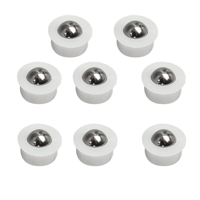 [Australia - AusPower] - 10 Pieces Mini Ball Transfer Bearing Table Conveyor Roller Ball for Transmission, Furniture,Wheelchair 1/3inch(Nylon and Stainless Steel) 