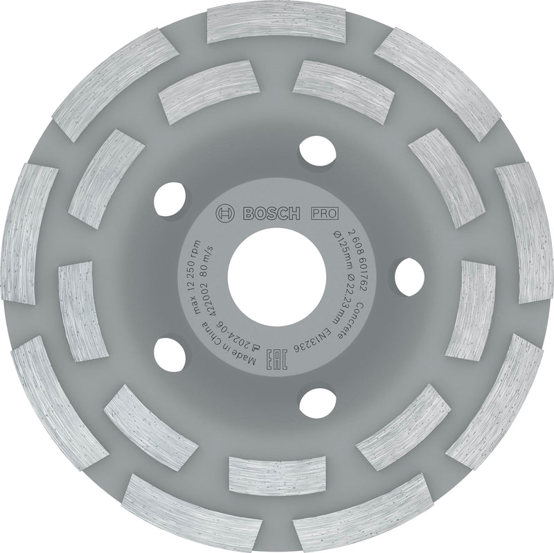 Bosch Professional Expert 2608601762 Diamond Grinding Disc for Angle Grinders (for Concrete, Grinding Wheel Diameter: 125, Bore Diameter: 22.23 mm, Accessories for Concrete Grinder) Diameter: 125 mm