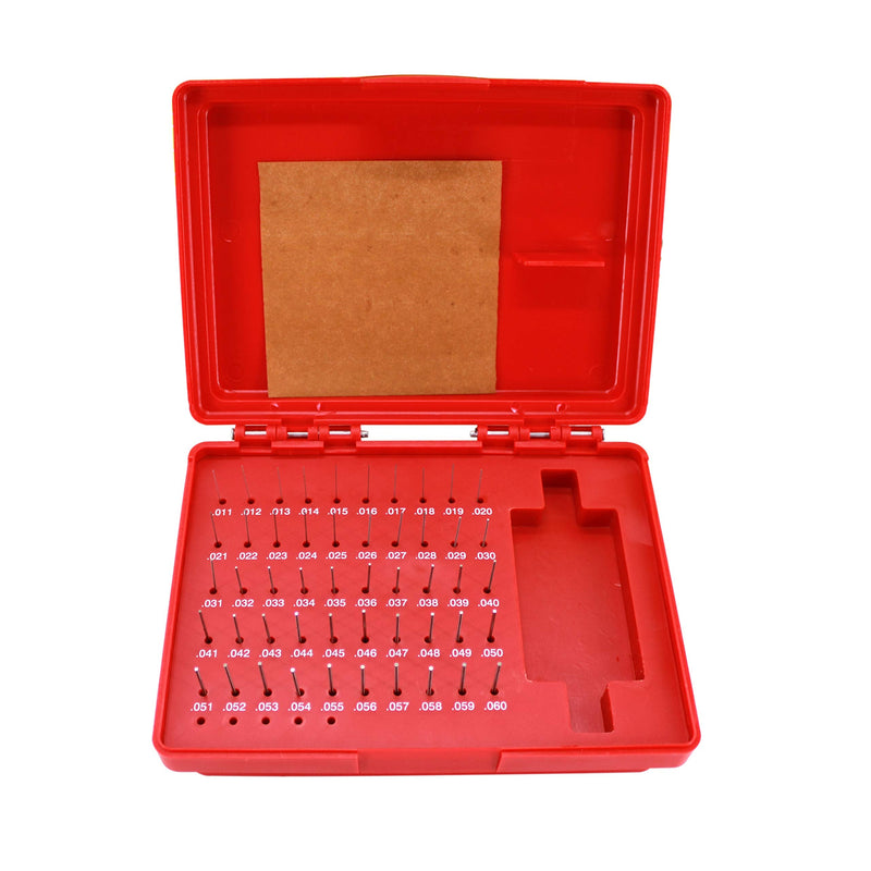 [Australia - AusPower] - HFS(R) M0 Plus Steel Pin Gage Set with Storage Case for Carpenters and Home Improvement 50 PCS 0.011-0.060" 0.011-0.060" M0 