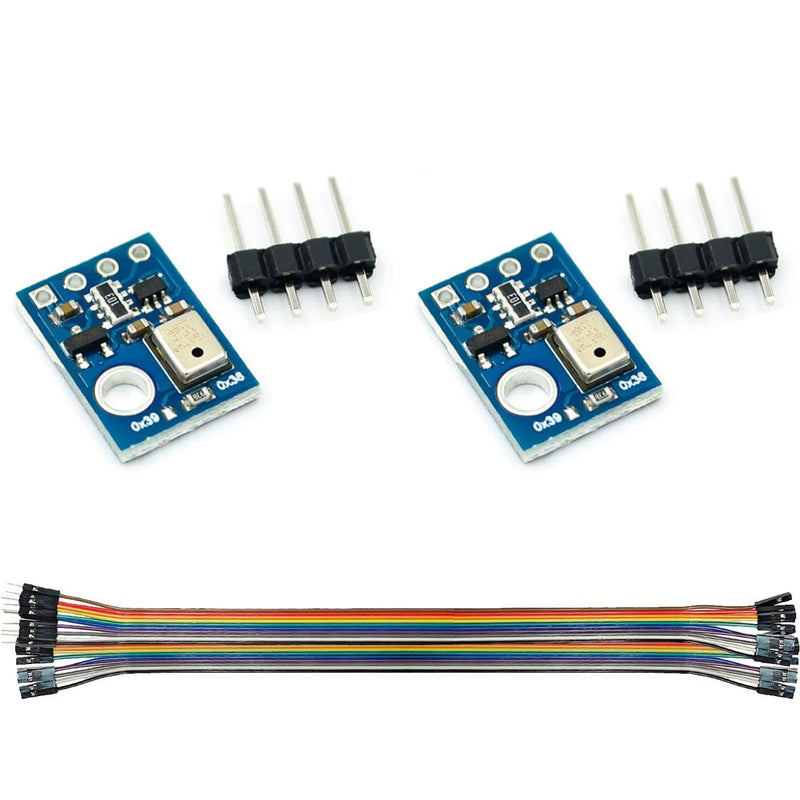[Australia - AusPower] - DAOKI 2Pcs Temperature and Humidity Sensor Module AHT10 Measurement Module High Precision I2C Communication Replace DHT11 SHT20 AM2302 with Dupont Cable 