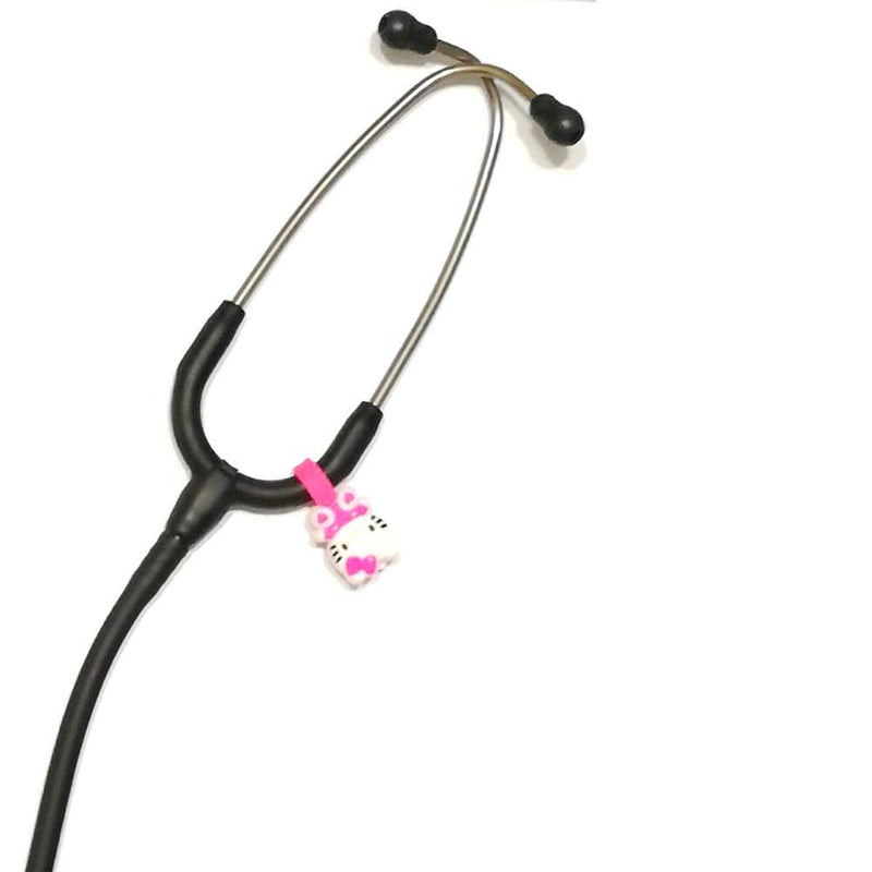 [Australia - AusPower] - Stethoscope Charms Clip - Medical Gift Pink Kitty 