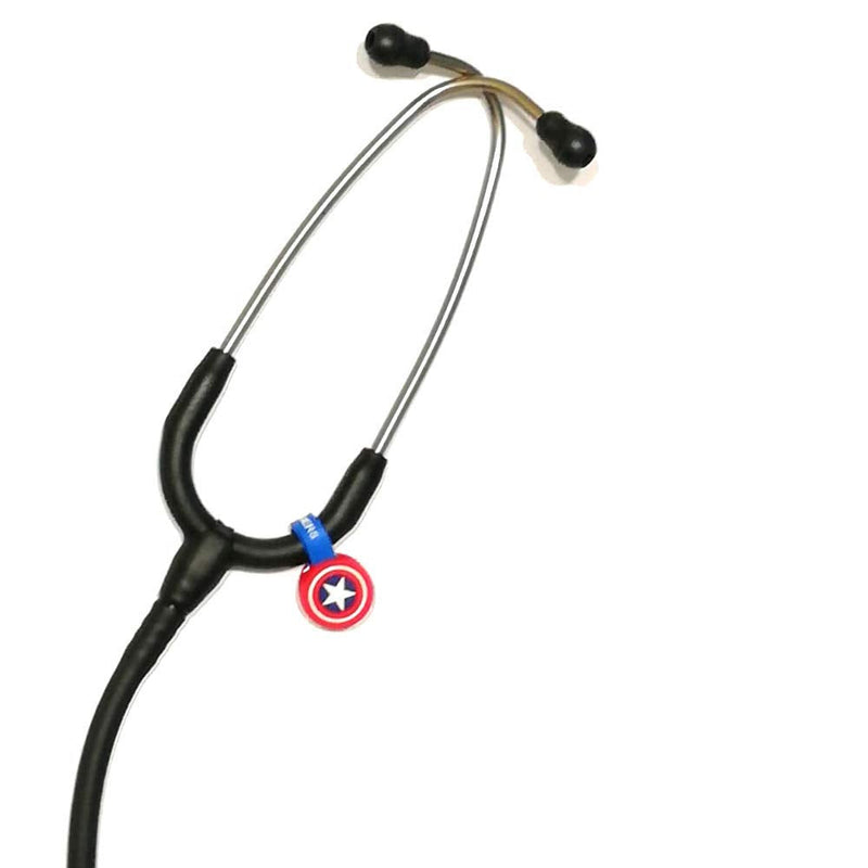 [Australia - AusPower] - Stethoscope Charms Clip - Medical Gift (Captain America), Medical Charms 