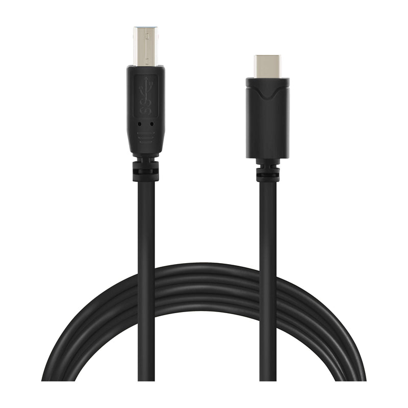 [Australia - AusPower] - VEBNER 20ft USB Type C to USB Type B 3.0 - Tethering Cable Compatible with MacBook Pro, HP, Dymo, Epson, Brother, Xerox, Lexmark, Canon, Samsung and More Black 